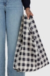 Baggu Recycled Shopping Bag - Black & White Big Check