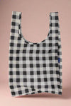 Baggu Recycled Shopping Bag - Black & White Big Check