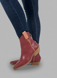 Free Reign Zip Bootie - Red