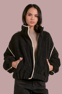 Bomber Jacket - Black Off White