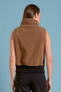 Zipper Vest - Dark Tan