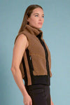 Zipper Vest - Dark Tan