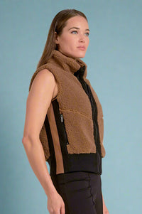 Zipper Vest - Dark Tan