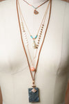 Boho Stone + Shell Layered Necklace