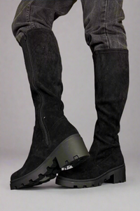 Talina Knee High Boots - Black