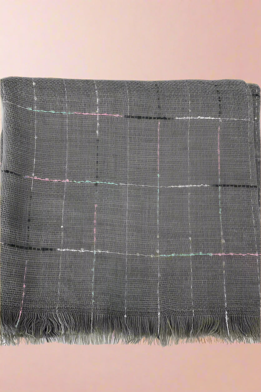 Sparkle Blanket Scarf Grey