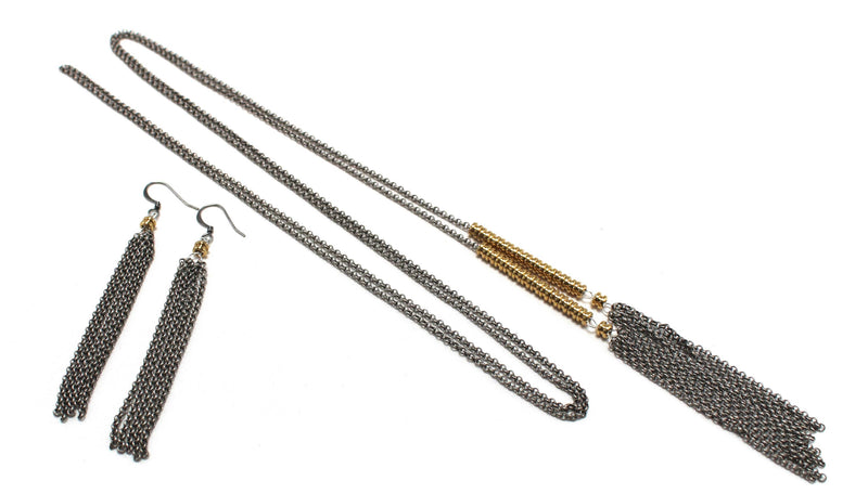 ReStrung Jewelry - Moxie Necklace Silver