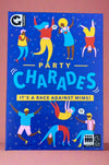 The classic party game of Charades where you must act something out without talking for teams to guess.