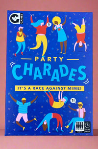The classic party game of Charades where you must act something out without talking for teams to guess.