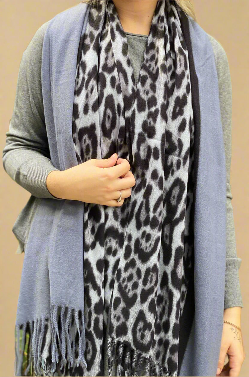 Two Color Oblong Scarf
