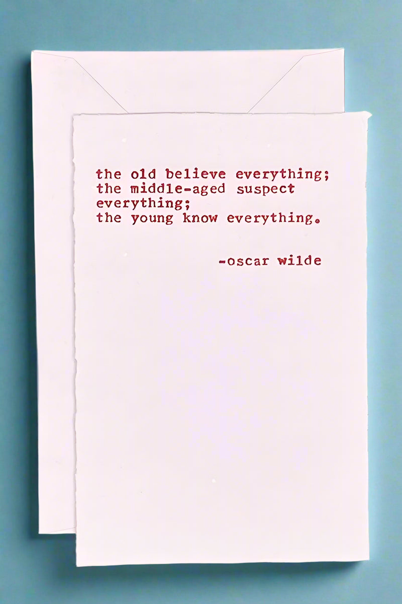 Inspirational- Everything Wilde