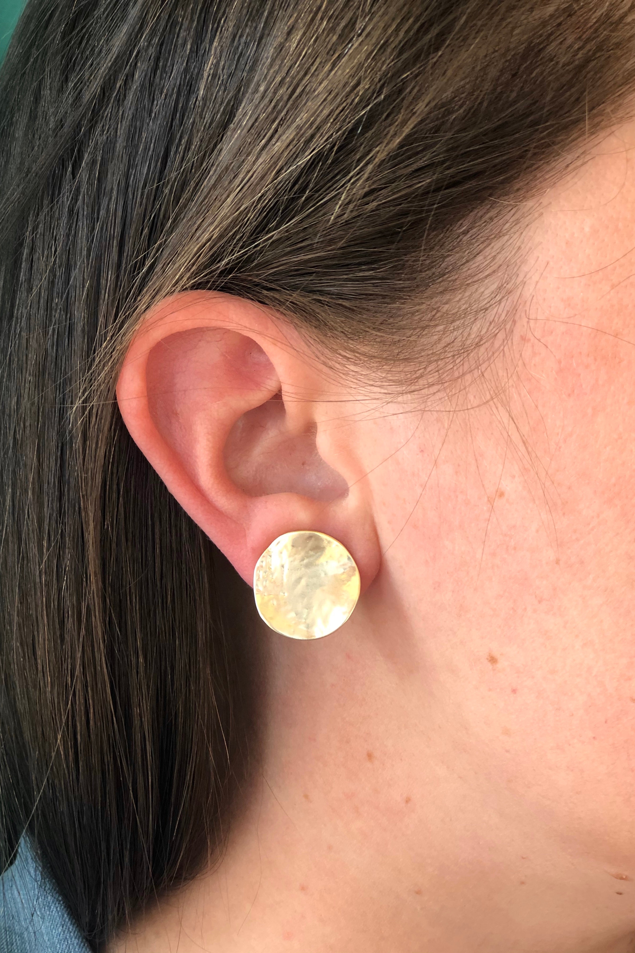 Champagne Diamond & Gold Disc Earrings (Recommended) - Biographie