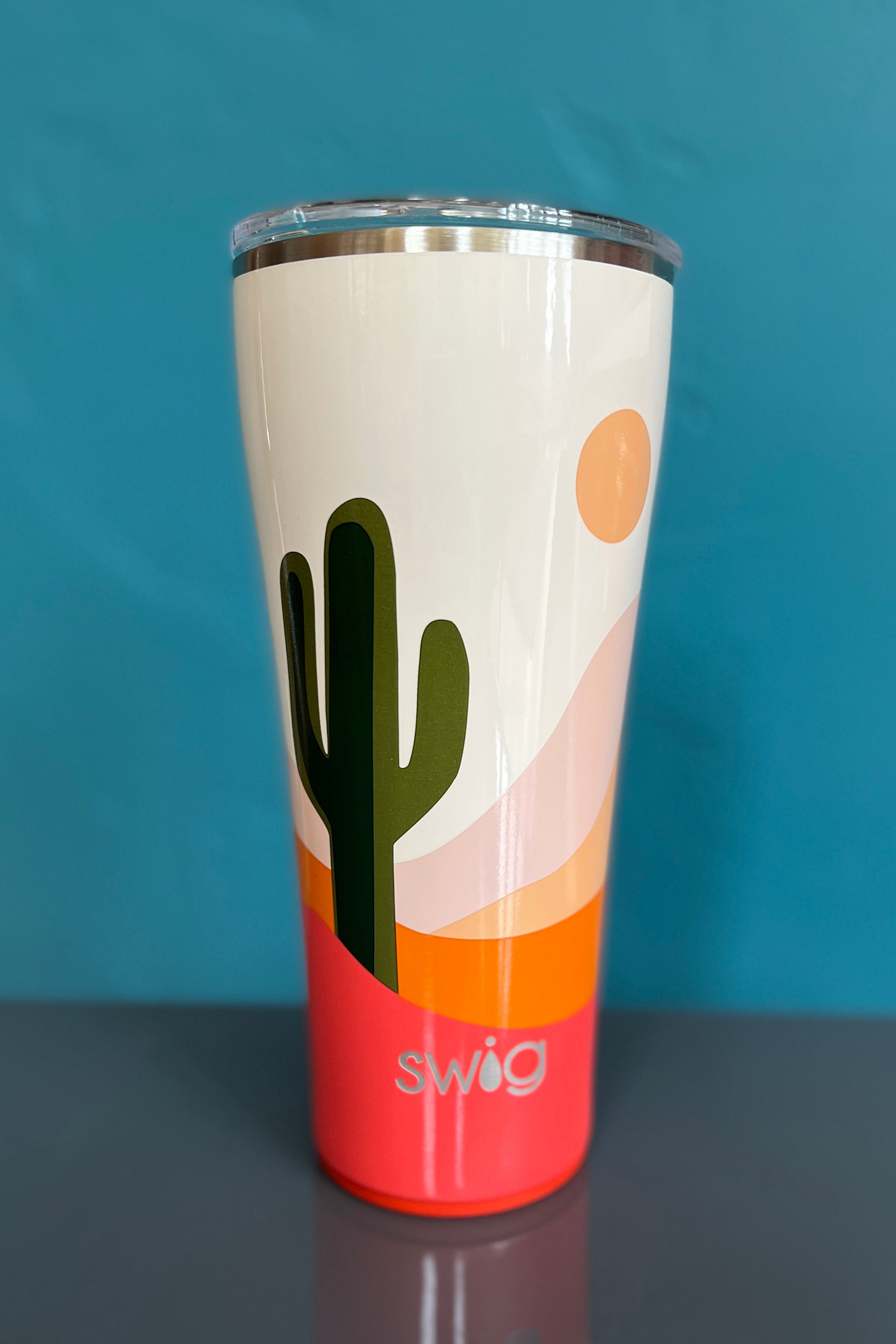 Swig Boho Desert Cactus 18 Oz Travel Mug