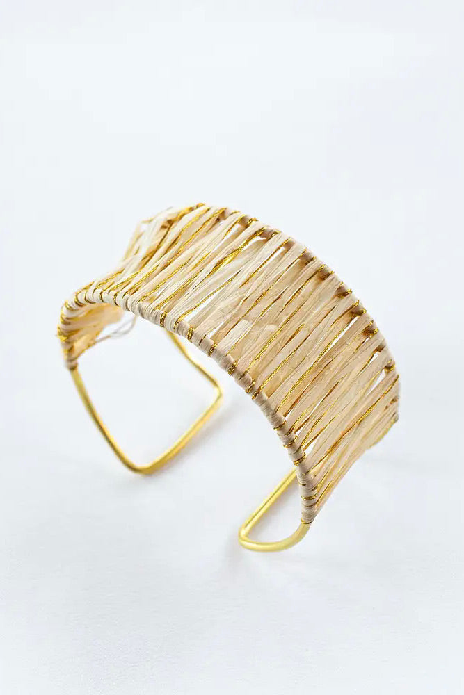 Madison Raffia Cuff Bracelet