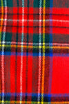 Plaid Fringe Scarf Red