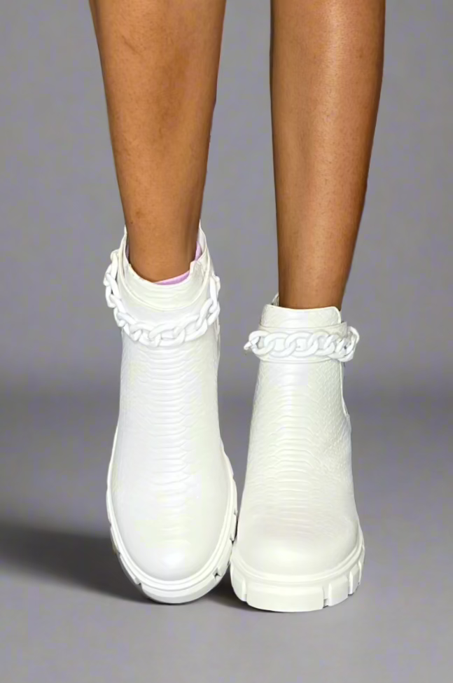 Camden Booties- White