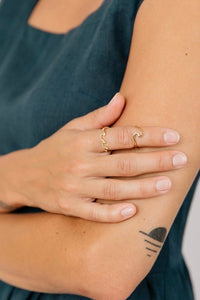 Swell Ring Set Gold