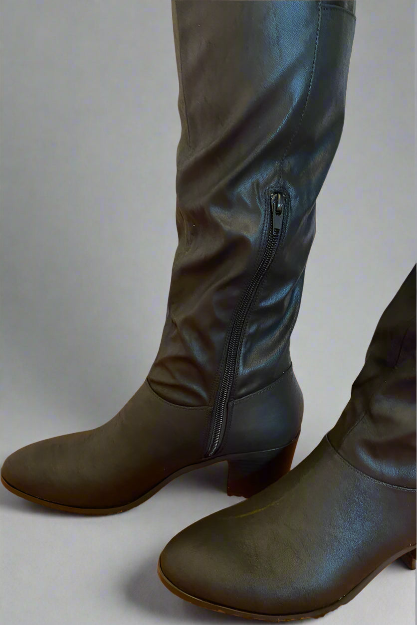 Topanga Knee High Boots Black