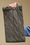 Sherpa Lined Knit Scarf