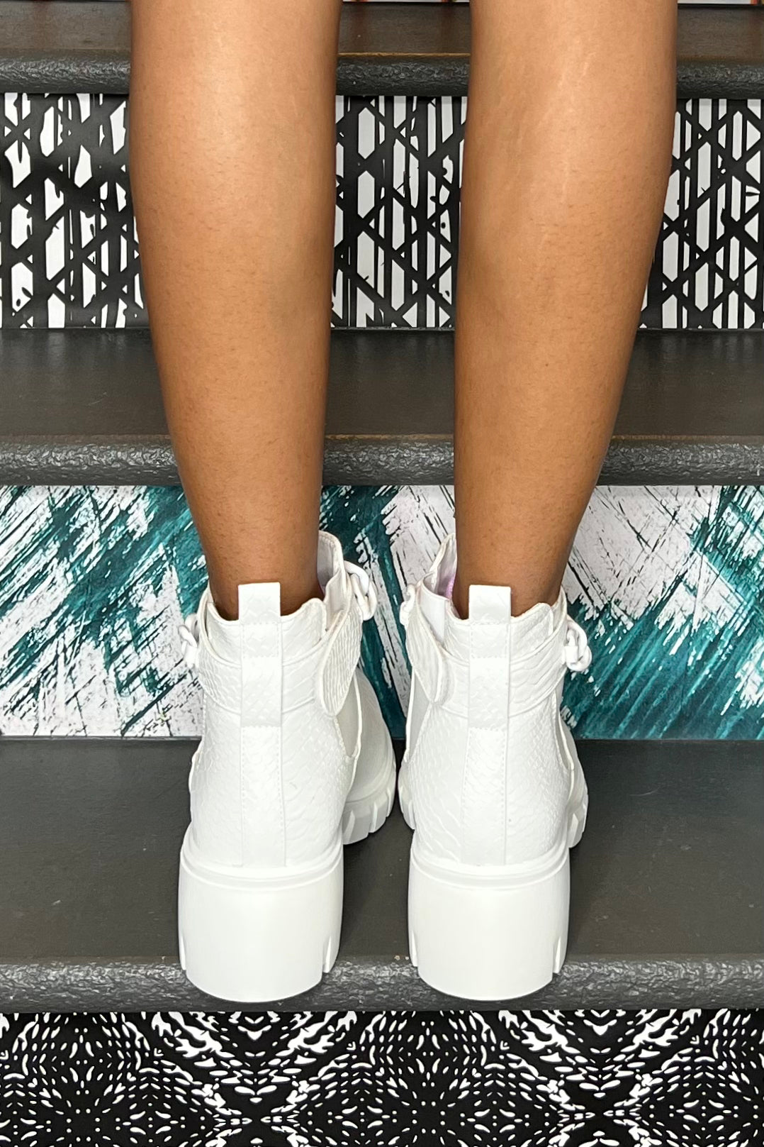 Camden Booties- White