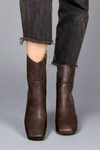 Maora Tall Ankle Boots - Brown
