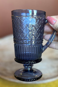 Blue Claro Footed Mug 4 Pack