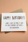 Birthday - Can’t Do More
