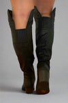 Topanga Knee High Boots Black