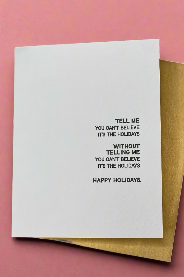 Holiday - Can't Believe