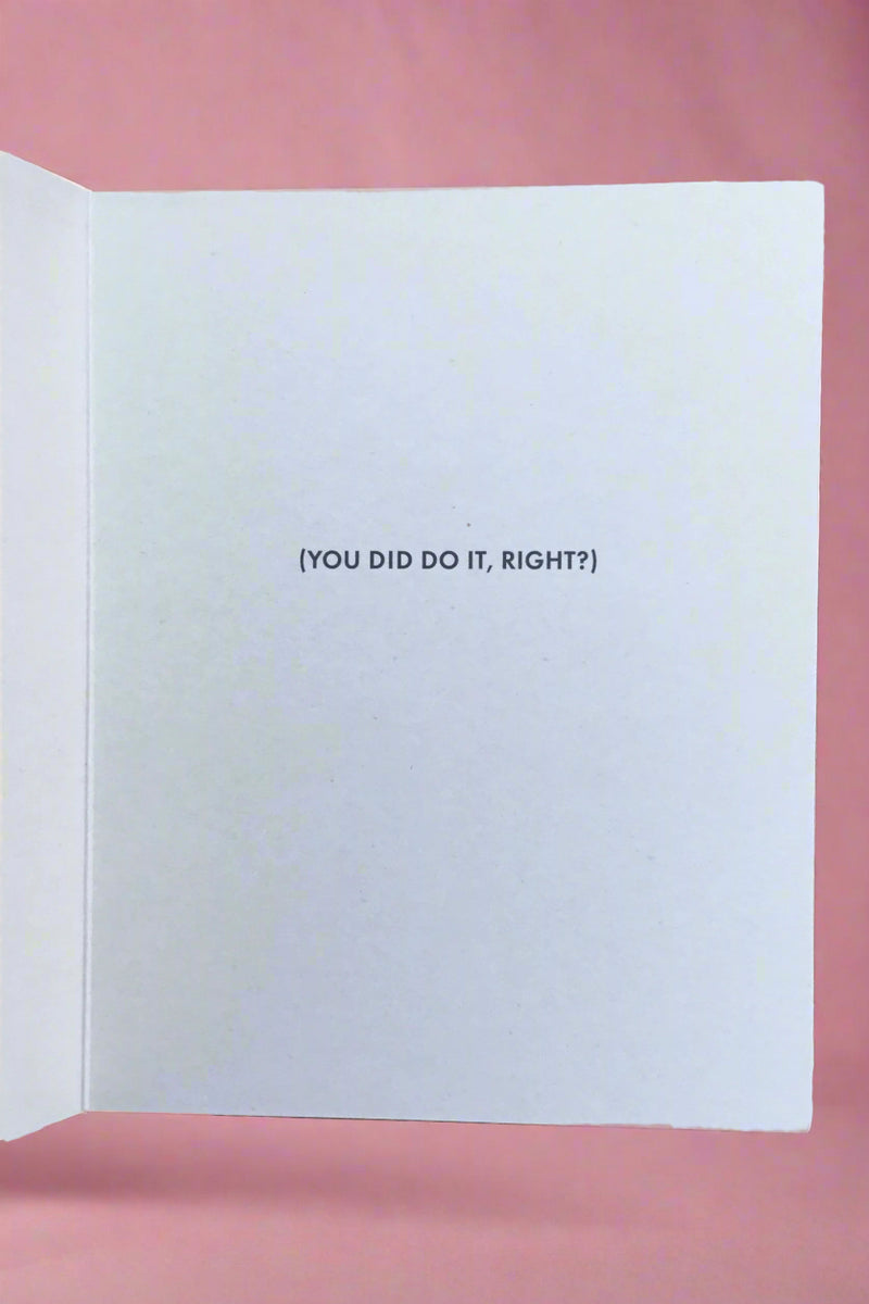 Congratulations - You Did It
