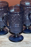 Blue Claro Footed Mug 4 Pack