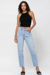 High Rise Slim Straight Front Pleat LD C226