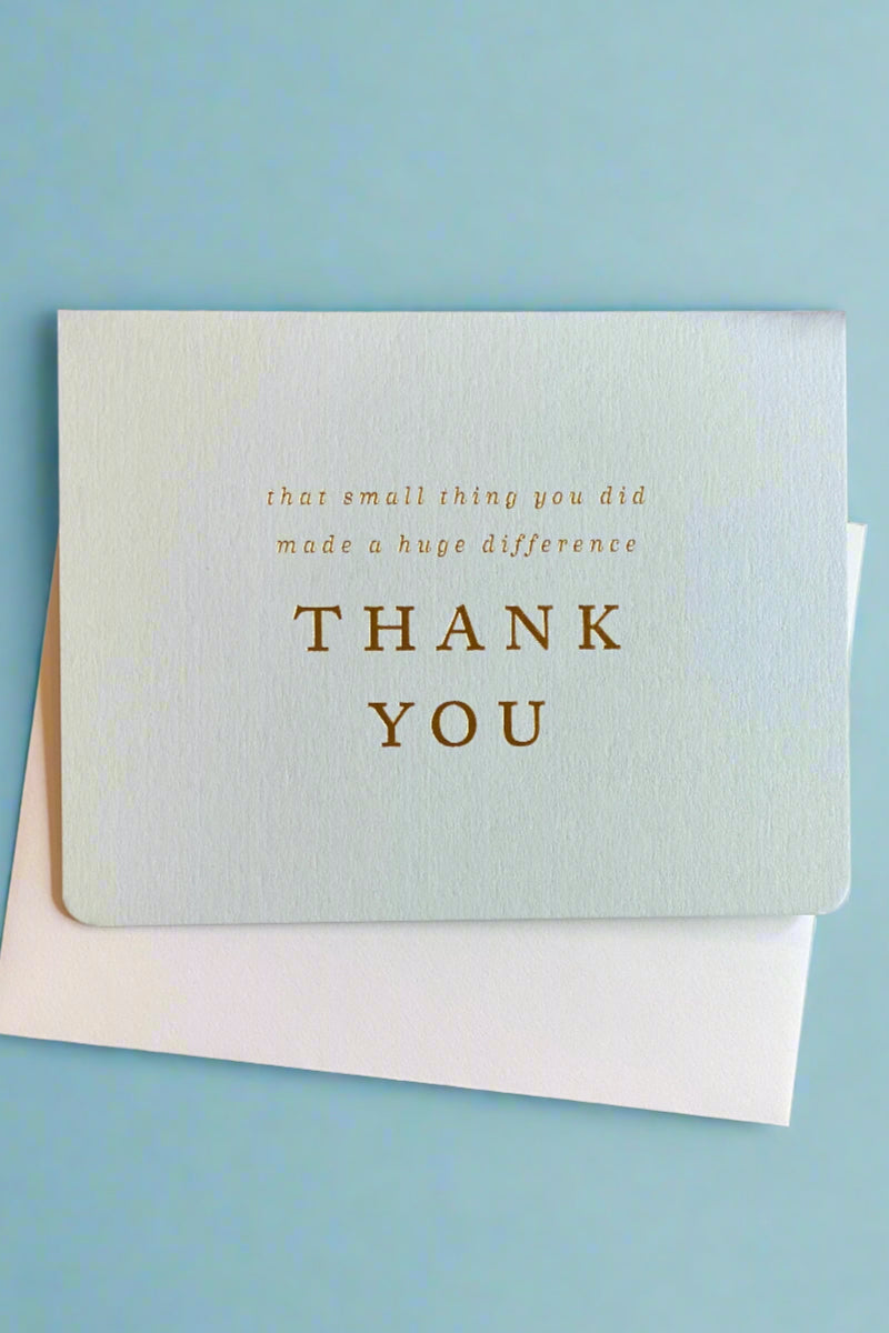 Thank You - Huge Difference