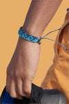 Bali Wave Braid Bracelet - Dark Blue