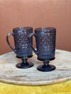 Blue Claro Footed Mug 4 Pack