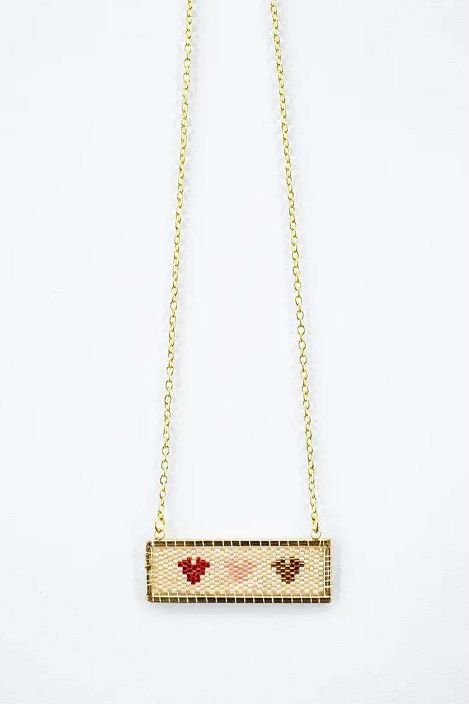 Beaded Heart Necklace