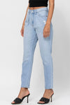 High Rise Slim Straight Front Pleat LD C226