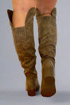 Topanga Knee High Boots Taupe