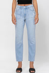 High Rise Slim Straight Front Pleat LD C226