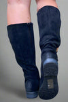 Knee High Zip Up Boot Cheetah