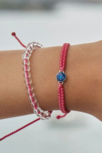 Ocean Drop Bracelet - Pink