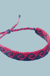 Bali Wave Braid Bracelet - Fuschia