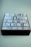 Square Sign - Internet & Christmas Lights