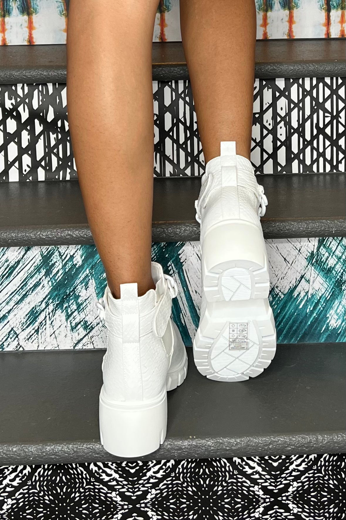 Camden Booties- White