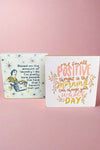 4 inch solid wood block signs with funny and inspirational quotes.