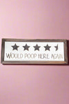Bathroom Decor Wood Sign