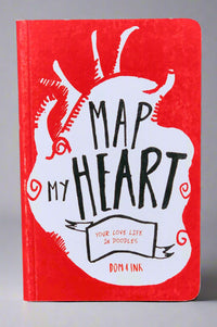 Cover of Map My Heart: Your Love Life In Doodles.