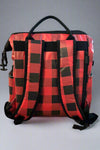Buffalo Plaid Backpack Cooler