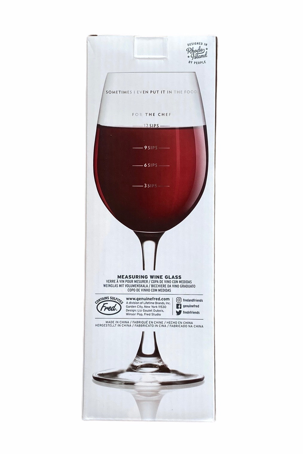 Sauced Measuring Wine Glass