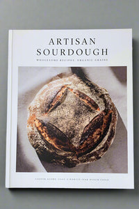 The cover of the book Artisan Sourdough by Casper Andre Lugg and Martin Ivar Hveem Field.